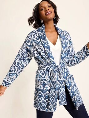 Tommy Bahama  Ikat Cardigan in Size Small